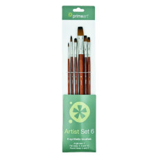 Prime Art Golden Brown Synthetic 101 Set (PABS101-6B) 6 Pcs Prime Art Golden Brown Synthetic 101 Set (PABS101-6B) 6 Pcs