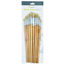 Prime Art Round Bristle 582 Brush Set 12 Pcs Prime Art Round Bristle 582 Brush Set 12 Pcs
