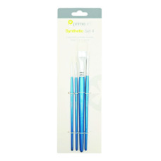 Prime Art White Taklon 4 Pcs Prime Art White Taklon 4 Pcs