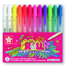 Gelly Roll Moonlight & White Set 12 Pcs