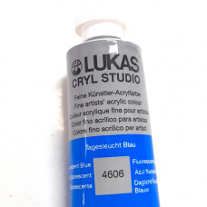  Lukas Acrylic Paint 75ml: Fluorescent Blue