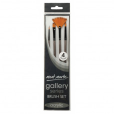 Mont Marte Gallery Series Acrylic Brush Set 4pc