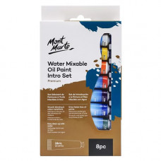 Mont Marte Water Mixable Oil Paint Intro Set Premium 8pc x 18ml